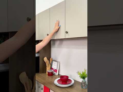 Armário de Cozinha Compacta 235cm Rustic/Crema Gourmet Madesa 02