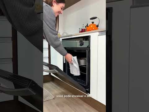 Balcão para Forno de Embutir 80 x 60 cm Sem Tampo Branco Agata, Glamy, Lux, Stella Madesa