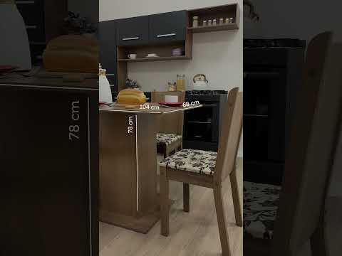 Conjunto Sala de Jantar Lexy Madesa Mesa Tampo de Madeira com 4 Cadeiras Rustic/Bege Marrom