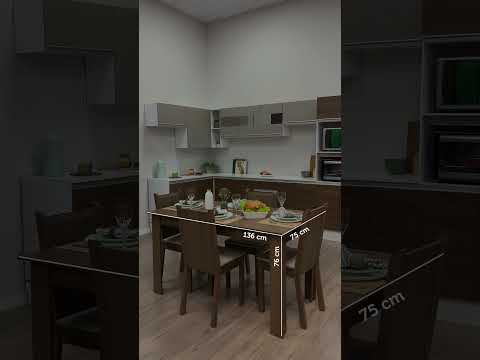 Conjunto Sala de Jantar Rosie Madesa Mesa Tampo de Madeira com 4 Cadeiras Rustic/Sintético Bege