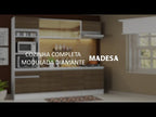 Armário de Cozinha Completa 240cm Branco Diamante Madesa