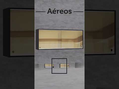 Armário de Cozinha Completa 260cm Preto Reims Madesa 12