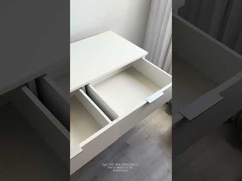 Penteadeira Madesa Camarim Carly com 3 Gavetas (Sem Painel) Branco