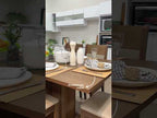 Conjunto Sala de Jantar Lousiana Madesa Mesa Tampo de Madeira com 6 Cadeiras Rustic/Crema/Sintético Bege