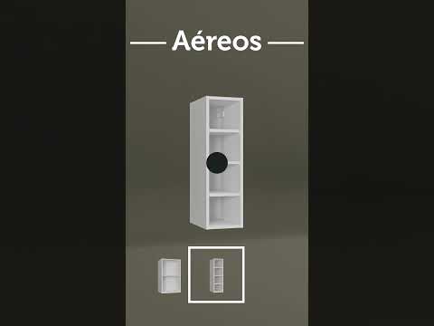 Kit Balcão + Cristaleira 70cm Branco Stella Madesa 02