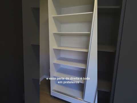 Guarda-Roupa Casal 100% MDF Madesa Royale 3 Portas de Correr com Pés Branco