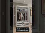 Guarda-Roupa Solteiro Madesa Dallas Plus 2 Portas de Correr com Espelho 4 Gavetas com Pés Branco