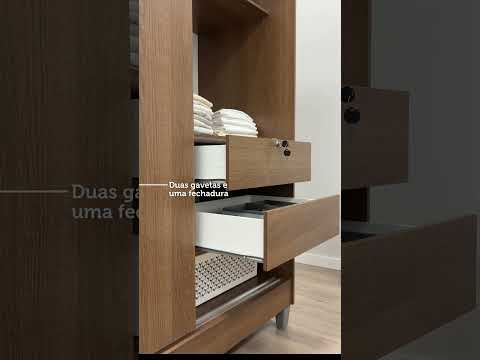 Guarda-Roupa Solteiro Madesa Luke 2 Portas de Correr de Madeira com Pés Rustic