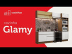 Armário de Cozinha Completa de Canto 459cm Rustic Glamy Madesa 01