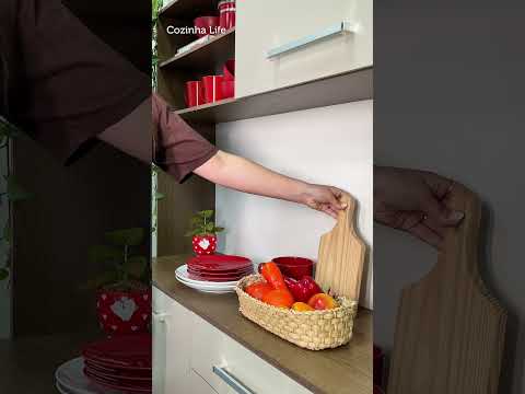 Armário de Cozinha Compacta 120cm Rustic/Crema Life Madesa