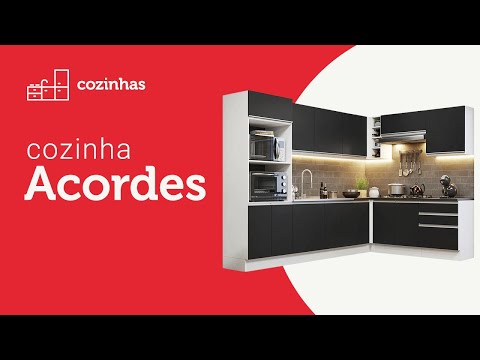 Armário Aéreo 100% MDF 35 cm 1 Porta Branco Brilho Acordes Madesa