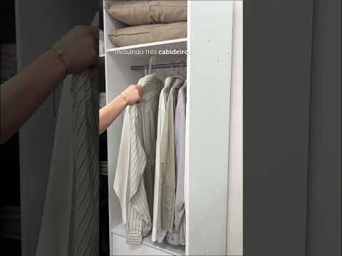 Guarda-Roupa Casal Madesa Napoli 3 Portas de Correr Branco