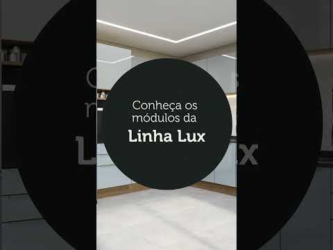 Armário de Cozinha Completa 240 x 60 cm Rustic/Branco Lux Madesa 08