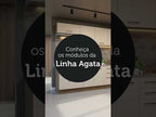 Balcão de Cozinha 50cm 1 Porta Rustic/Branco Agata Madesa