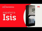 Sapateira Armário Multiuso Madesa Isis 1 Porta Preto