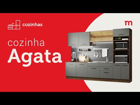 Balcão Madesa Agata 60 cm 1 Porta Rustic/Preto