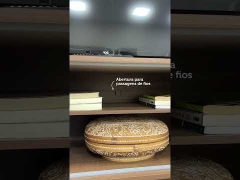 Rack Madesa Dubai para TV até 65 Polegadas com Pés Rustic/Branco 6E5Z