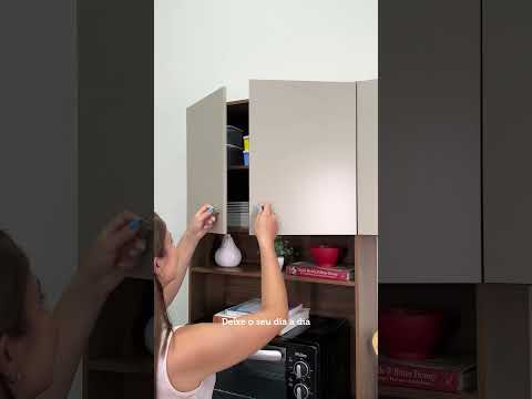 Armário de Cozinha Compacta 235cm Rustic/Crema Gourmet Madesa 02