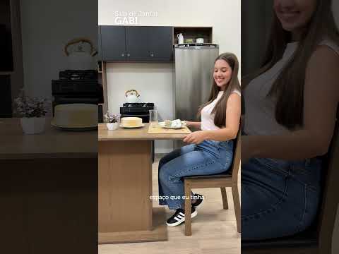 Conjunto Sala de Jantar Madesa Gabi Mesa Tampo de Madeira com 2 Cadeiras Rustic/Preto/Sintético Preto