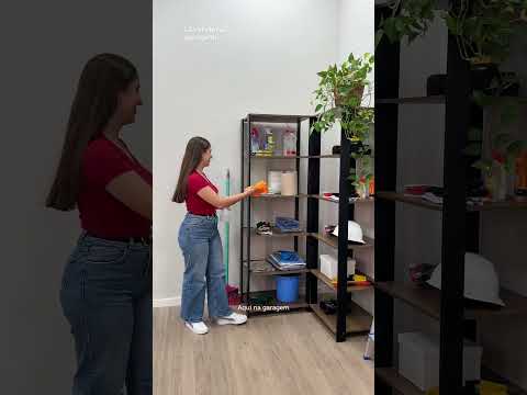 Estante Armário Multiuso para Livros 177cm Rustic/Preto Madesa