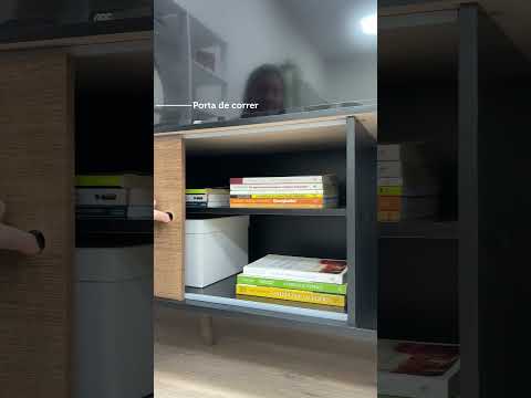 Rack Madesa Dubai para TV até 65 Polegadas com Pés Preto/Rustic D85Z