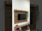 Rack Madesa Dubai e Painel para TV até 65 Polegadas com Pés Rustic/Preto 7K5Z