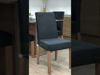 Conjunto Sala de Jantar Mesa Tampo de Madeira 4 Cadeiras Rustic/Preto/Oxford Karina Madesa