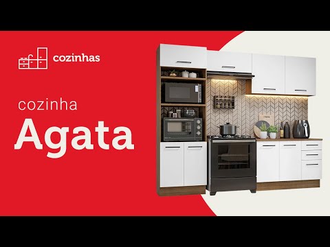 Balcão Gabinete de Pia Madesa Agata 150 cm 2 Portas e 2 Gavetas (Sem Tampo e Pia) Branco/Cinza