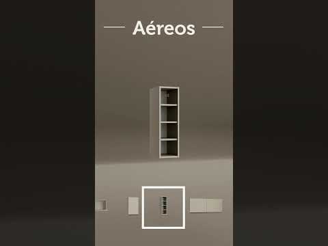 Armário de Cozinha Completa 280 cm Crema Nice Madesa 02