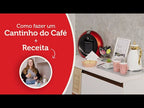 Balcão Cantinho do Café Madesa Reims 2 Portas Preto