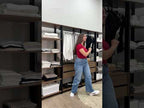 Estante Armário Multiuso para Livros 177cm Rustic/Preto Madesa