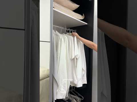 Guarda-Roupa Casal 100% MDF 3 Portas de Correr com Espelho Preto Royale Madesa