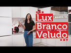 Armário de Cozinha Completa 270 x 60 cm Branco Cinza Lux Madesa 01