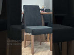Conjunto Sala de Jantar Mesa Tampo de Madeira  6 Cadeiras Rustic/Preto/Oxford Luciana Madesa