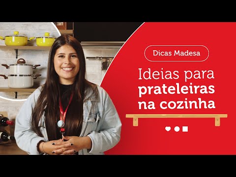 Kit 2 Prateleiras Suspensas para Cozinha Madesa 80 cm com Mão Francesa Rustic