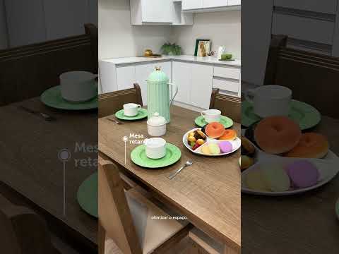 Conjunto Sala de Jantar Madesa Rute Mesa Tampo de Madeira com 4 Cadeiras Rustic/Sintético Bege