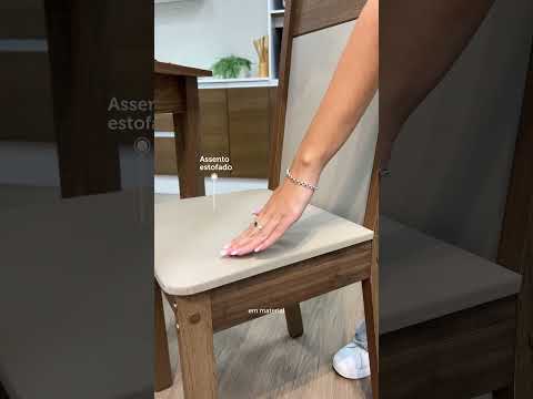 Conjunto Sala de Jantar Madesa Lola Mesa Tampo de Madeira com 2 Cadeiras Rustic/Crema/Sintético Bege