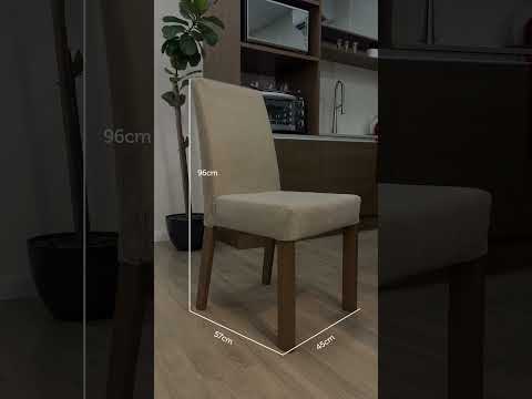 Conjunto Sala de Jantar Tampo de Vidro 6 Cadeiras Rustic/Preto/Oxford Amalfi Madesa
