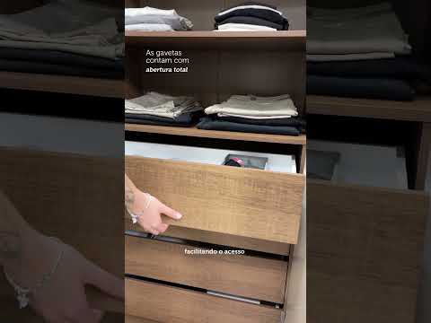 Kit 2 Gavetas para Guarda-Roupa Modulado Rustic Neo Madesa