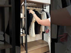 Guarda-Roupa Closet Modulado 4 Gavetas 258 cm Rustic/Preto Valencia Madesa 03