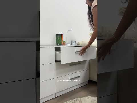 Cômoda com 6 Gavetas Branco Laura Madesa