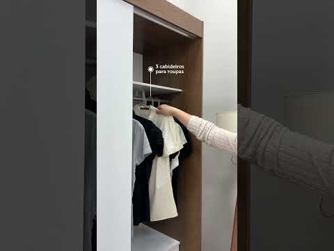 Guarda-Roupa Casal Madesa Reno 3 Portas de Correr Rustic/Branco