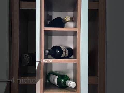 Adega 20 cm com 4 Nichos para Cozinhas Rustic Madesa