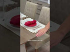 Mesa de Jantar Retangular Tampo de Vidro Rustic/Crema 5383 Madesa