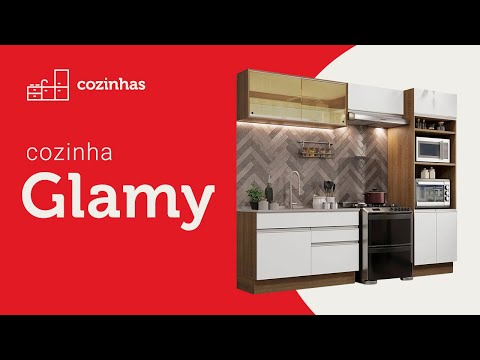 Balcão Gabinete Madesa Glamy 150 cm 2 Gavetas 2 Portas (Com Tampo) Rustic/Branco
