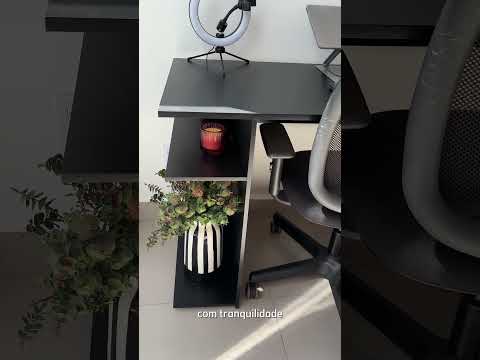 Escrivaninha Mesa para Computador Gamer Preto 9424 Madesa