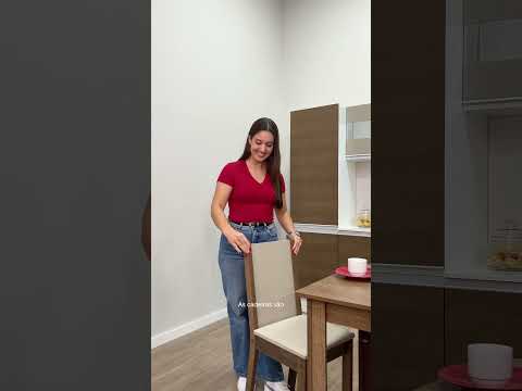 Conjunto Sala de Jantar Madesa Cíntia Mesa Tampo de Madeira com 4 Cadeiras Rustic/Crema/Sintético Bege