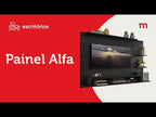 Painel para TV até 60 Polegadas Madesa Alfa Preto